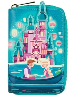 Zipped Around Closured Leather Purse in Multi