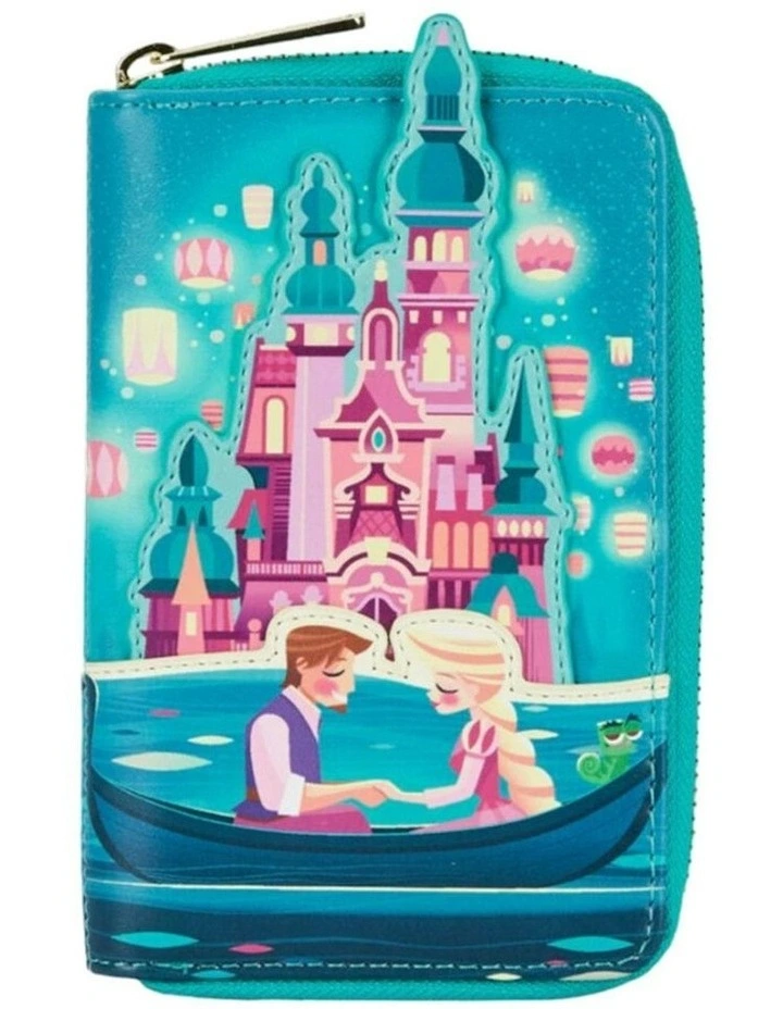 Zipped Around Closured Leather Purse in Multi image 1