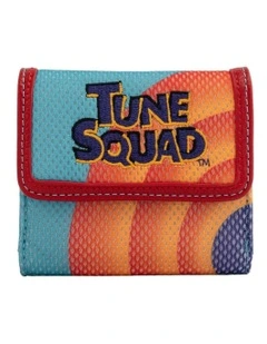 Tune Squad Zipped Around Closure Leather Purse 5x4cm in Multi