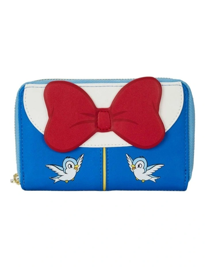 Bow Zip Around Leather Purse in Multi image 1