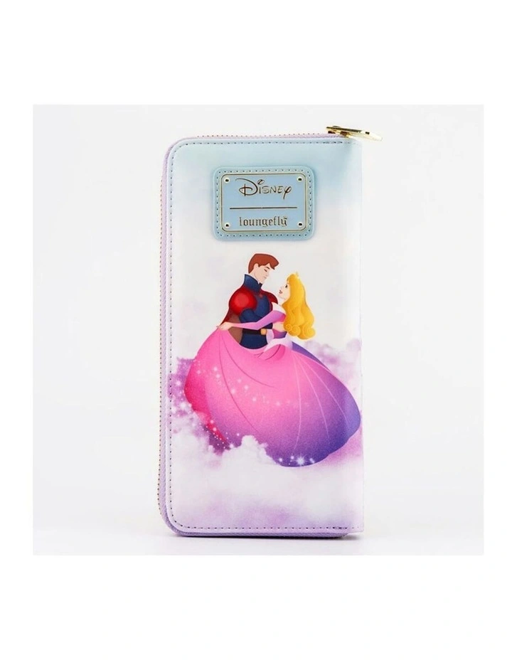 Applique Zipped Around Leather Purse in Multi image 3