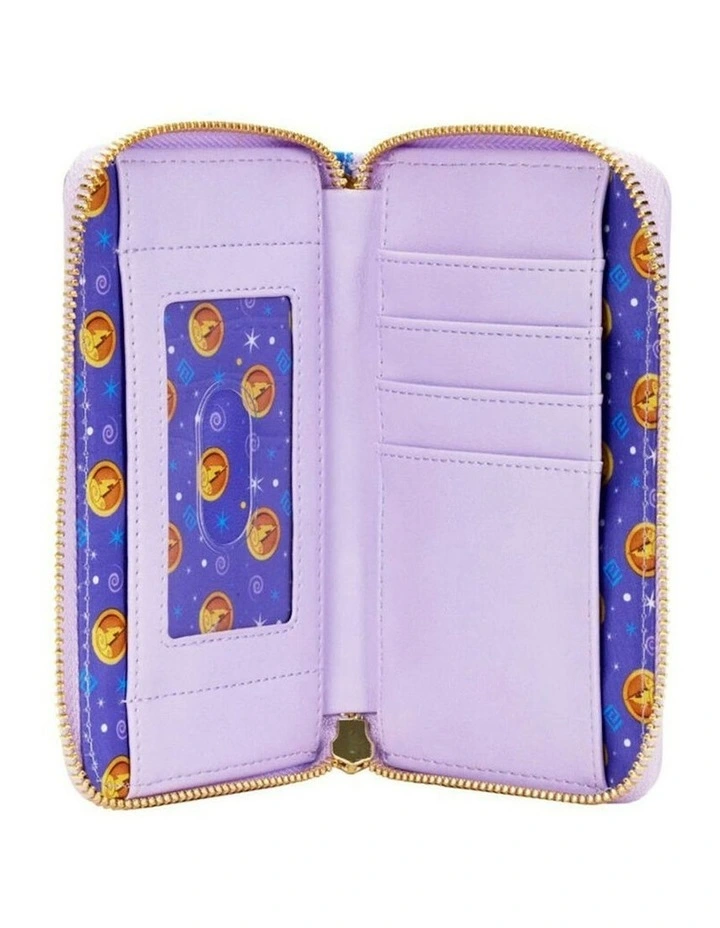 Faux Leather Muses Clouds Zip Around Purse Wallet 6x4 in Multi image 4