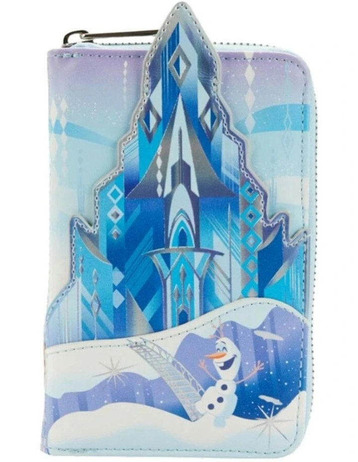 Disney Faux Leather Castle Applique Zipped Around Closure Wallet in Multi image 1