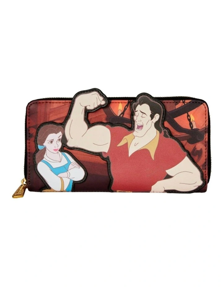 Faux Leather Gaston Zip Around Purse Wallet 8x4 in Multi image 1