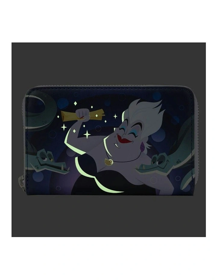 1989 Ursula Lair Glow Zip Around Purse Wallet in Multi image 2