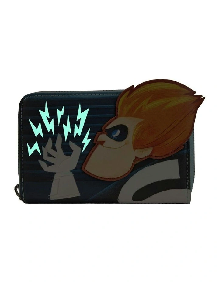 Syndrome Glow Zip Around Wallet in Multi image 2