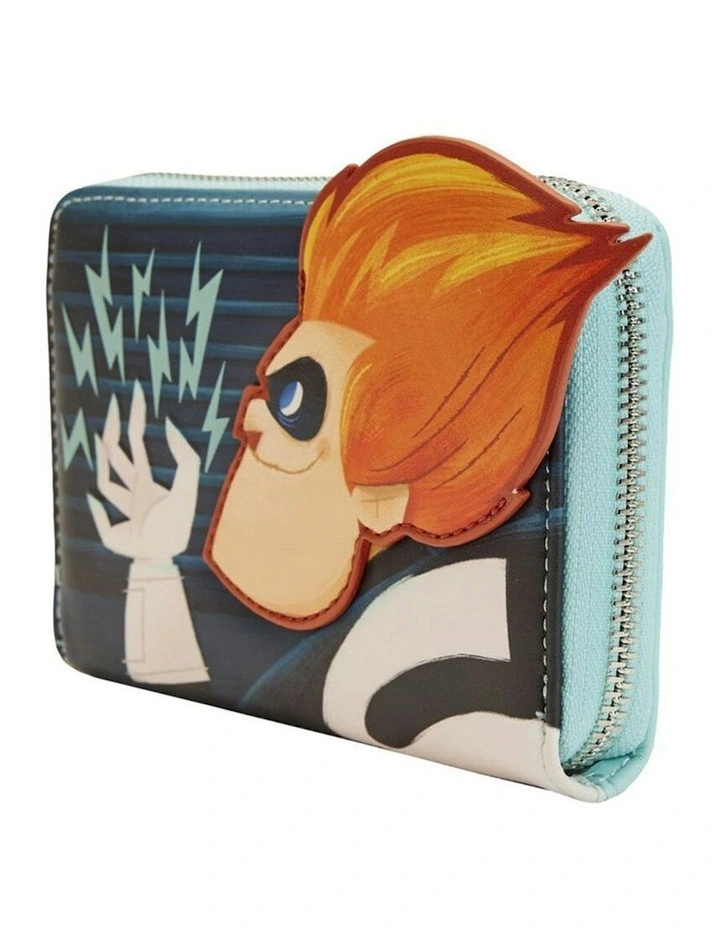 Syndrome Glow Zip Around Wallet in Multi image 3