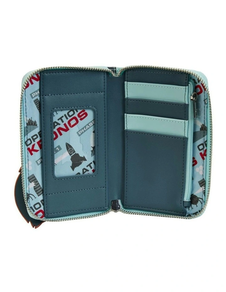Syndrome Glow Zip Around Wallet in Multi image 5