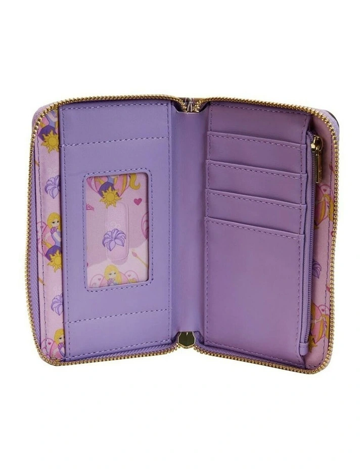 Princess Scenes Zipped Around Wallet in Multi image 4