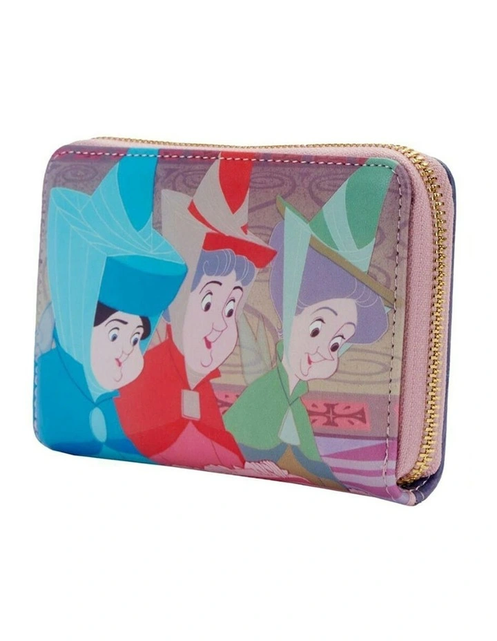 Princess Scene Zip Purse 6x4 in Multi image 3