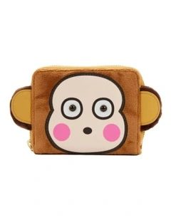 Monkichi Costume Zip Around Wallet 6x4 in Multi