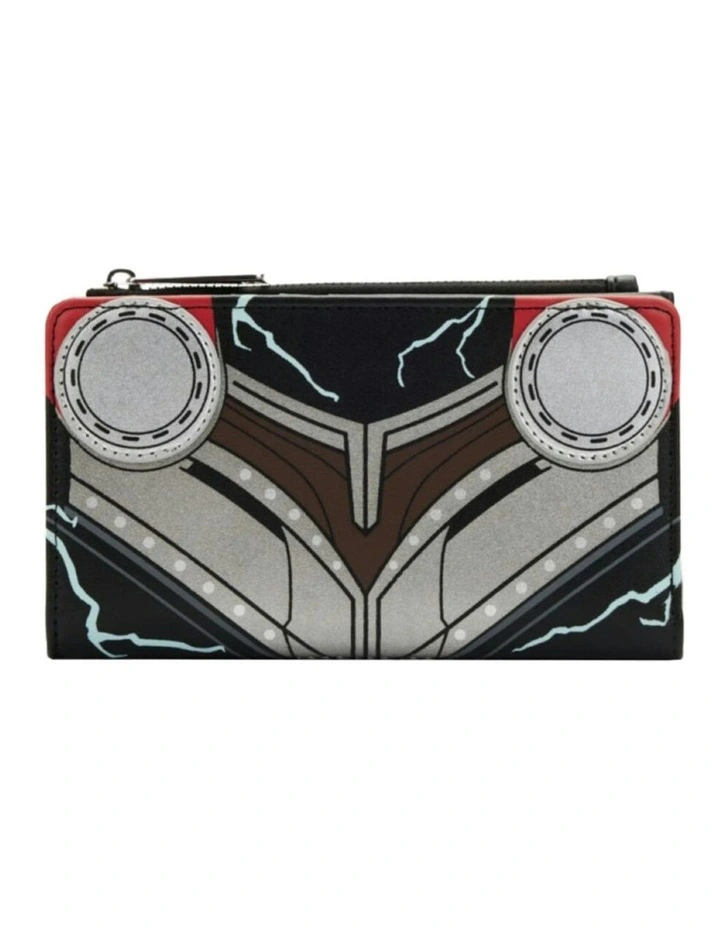 Love and Thunder Costume Glow Flap Zip Purse in Multi image 1
