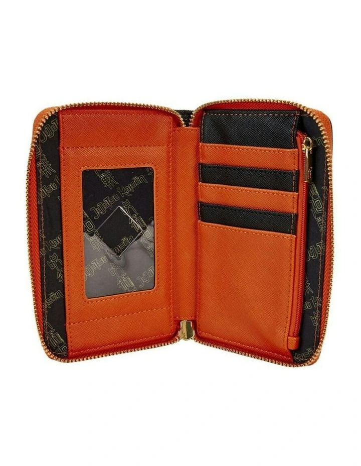 Vegan Leather Yuji Itadori Cosplay Zip Wallet 6x4 in Multi image 4