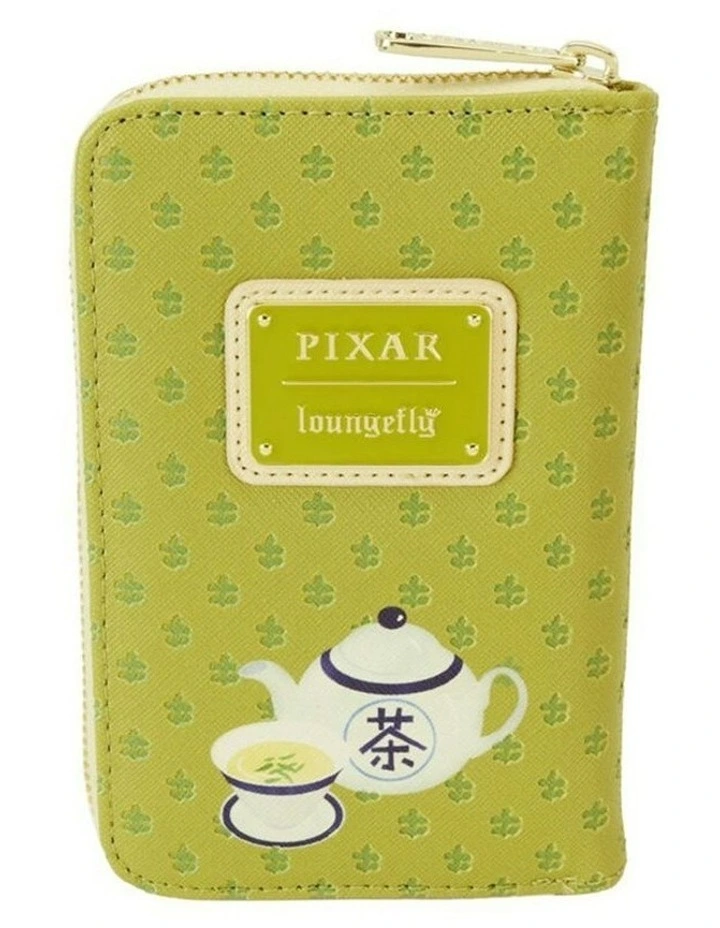 Bamboo Steamer Zip Wallet Coin Purse With Gold Hardware 6x4 in Multi image 3