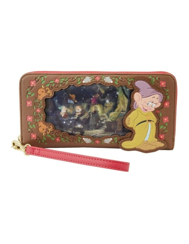 1937 Princess Series Zip Wristlet Wallet Coin Purse 8x4 in Multi image 1