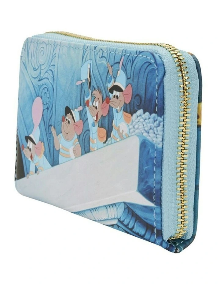 Scenes Zip Around Purse Card Wallet in Blue image 4