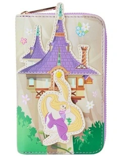 Tangled Rapunzel Swinging Zip Around Wallet in Multi