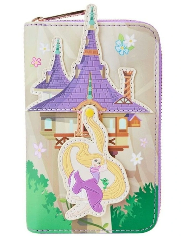 Tangled Rapunzel Swinging Zip Around Wallet in Multi image 1