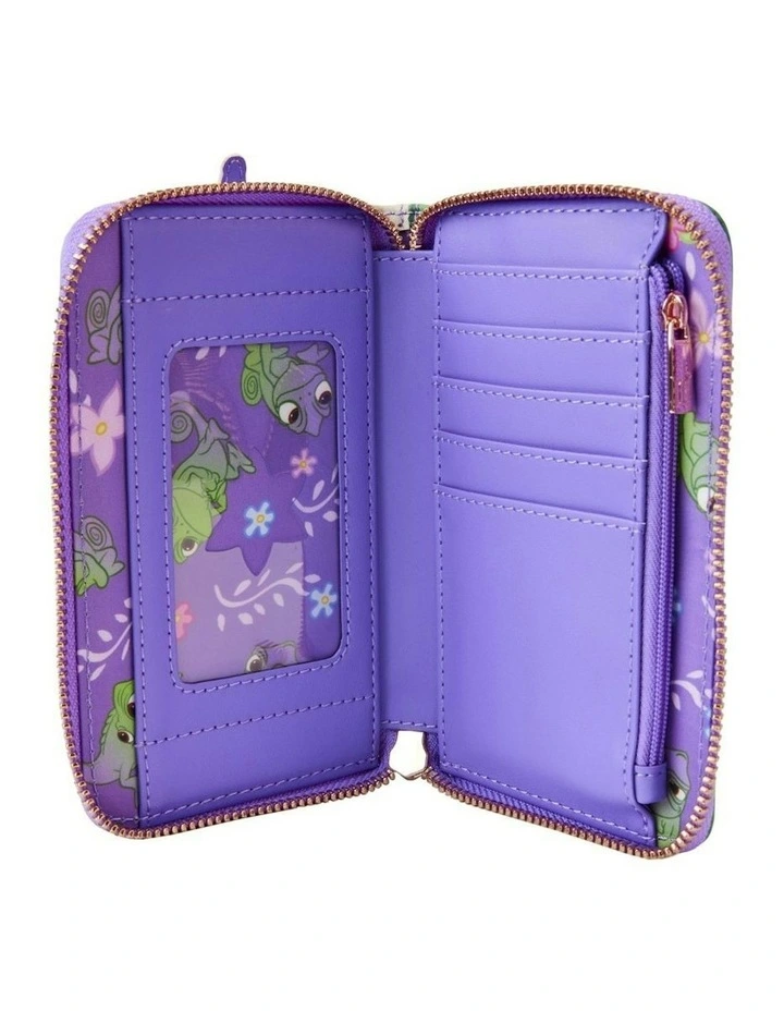 Tangled Rapunzel Swinging Zip Around Wallet in Multi image 5