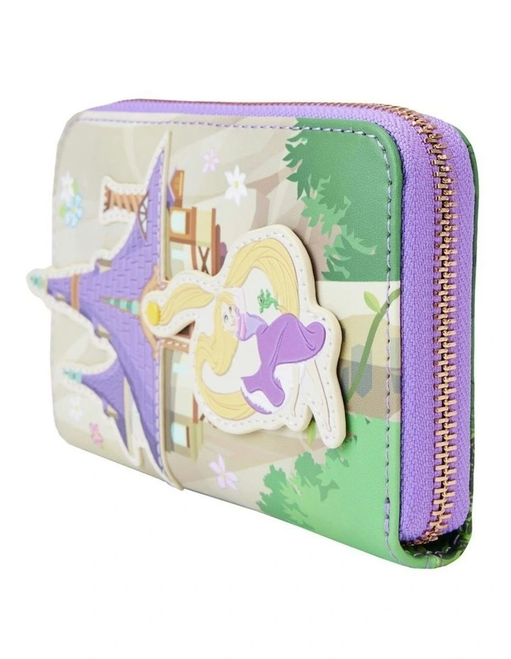Tangled Rapunzel Swinging Zip Around Wallet in Multi image 7