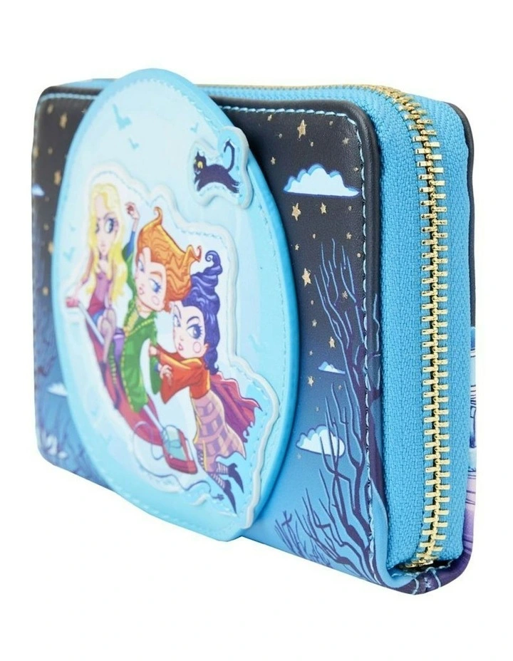 Hocus Pocus Poster Glow Zip Around Wallet in Multi image 7
