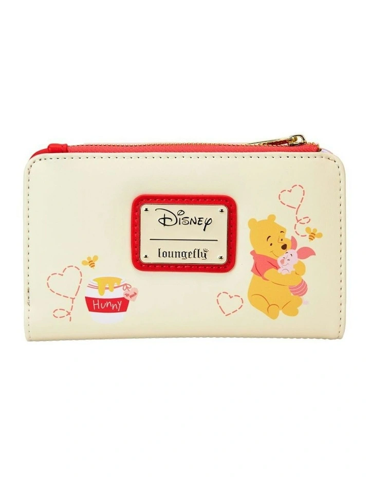 Winnie The Pooh Love Letter Flap Leather Wallet in Pink image 4