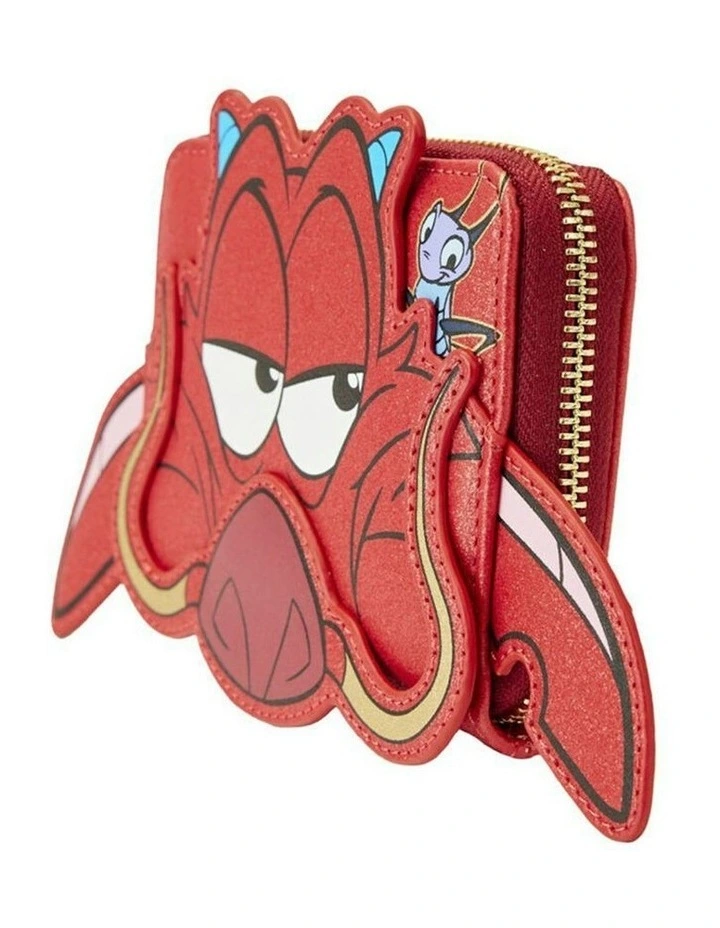 25th Anniversary Mushu Glitter Cosplay Zip Wallet 5x4 in Red image 2