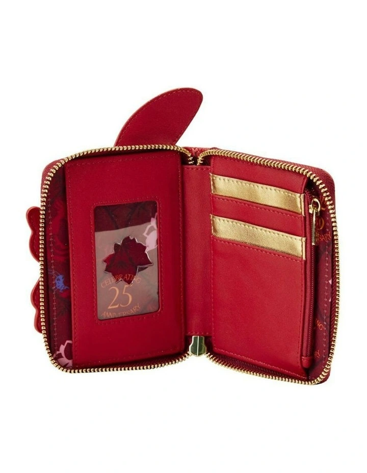 25th Anniversary Mushu Glitter Cosplay Zip Wallet 5x4 in Red image 4