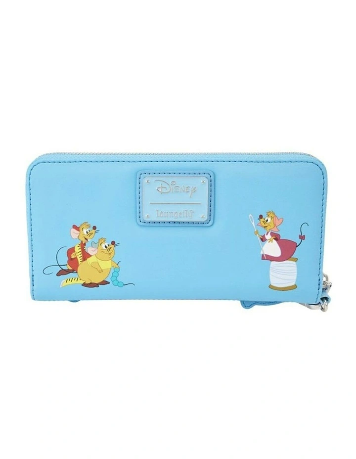 Princess Lenticular Leather Zip Around Wallet 8x4 in Blue image 4