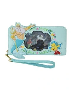 1989 Ariel Princess Lenticular Zip Wallet 8x4 in Blue