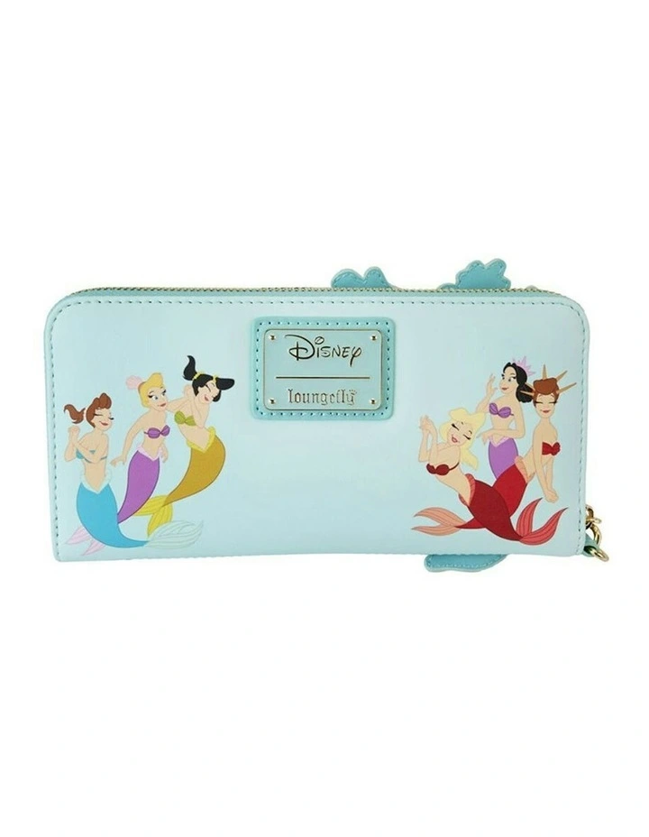 1989 Ariel Princess Lenticular Zip Wallet 8x4 in Blue image 4