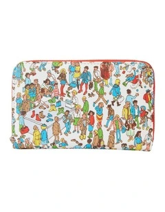 Wally Art Print Zip Around Wallet in Multi