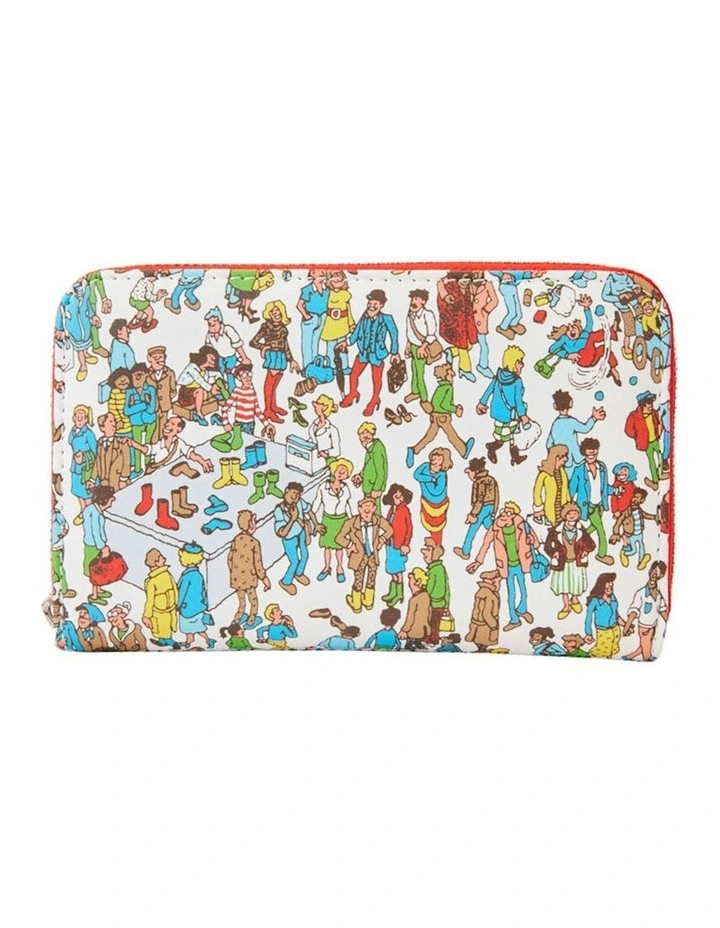 Wally Art Print Zip Around Wallet in Multi image 1