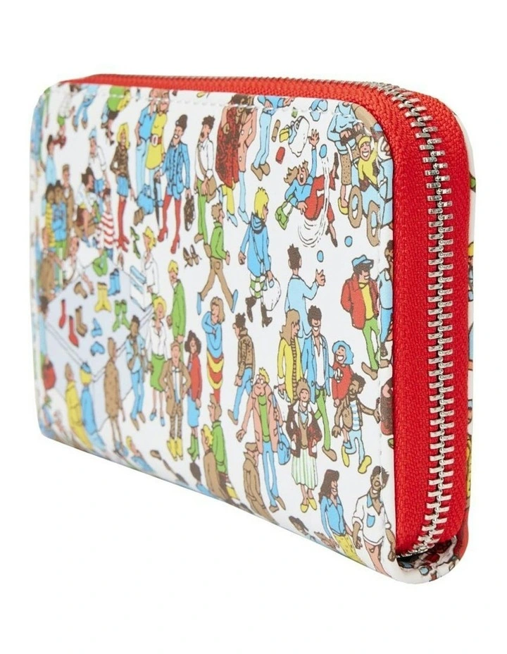 Wally Art Print Zip Around Wallet in Multi image 2
