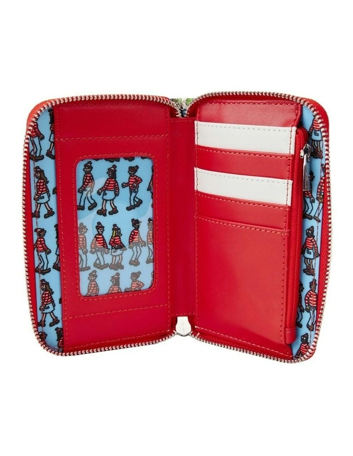 Wally Art Print Zip Around Wallet in Multi image 5