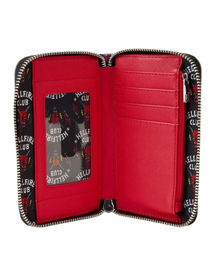 Stranger Things Eddie Munson Tribute Glow Zip Around Wallet in Red image 5