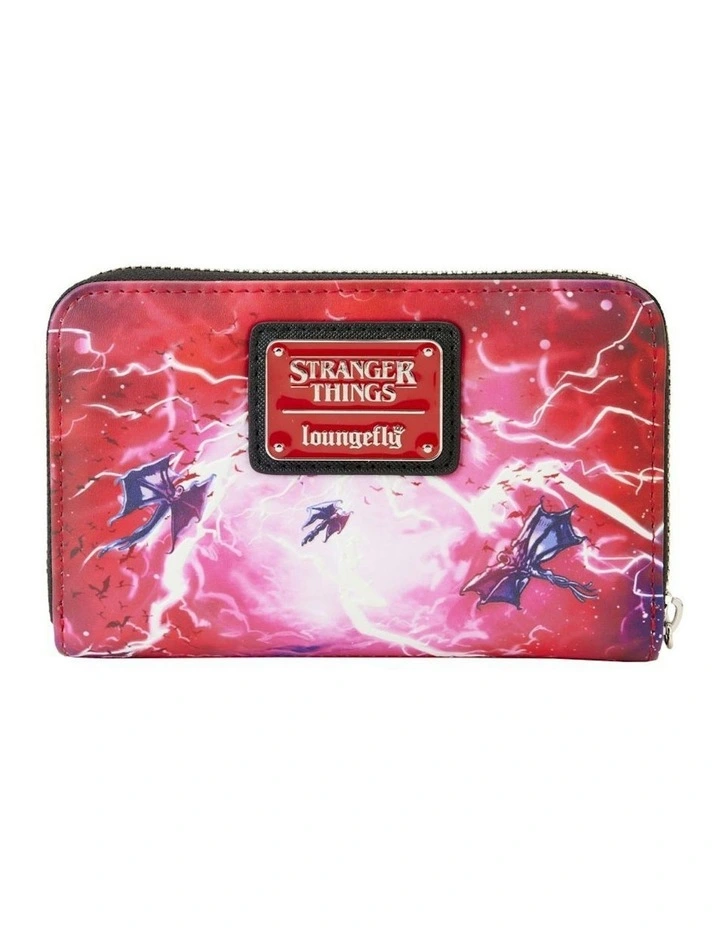 Stranger Things Eddie Munson Tribute Glow Zip Around Wallet in Red image 6