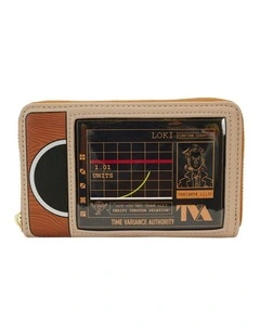 TVA Zip Around Wallet Money Pouch in Brown