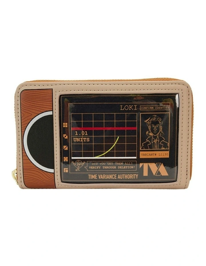 TVA Zip Around Wallet Money Pouch in Brown image 1