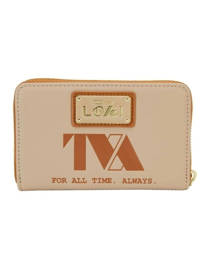 TVA Zip Around Wallet Money Pouch in Brown image 2