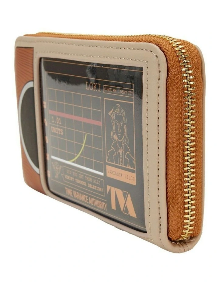 TVA Zip Around Wallet Money Pouch in Brown image 4