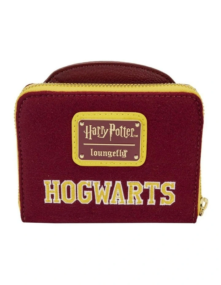 Harry Potter Gryffindor Hogwarts Crest Varsity Jacket Zip Wallet in Brown image 3