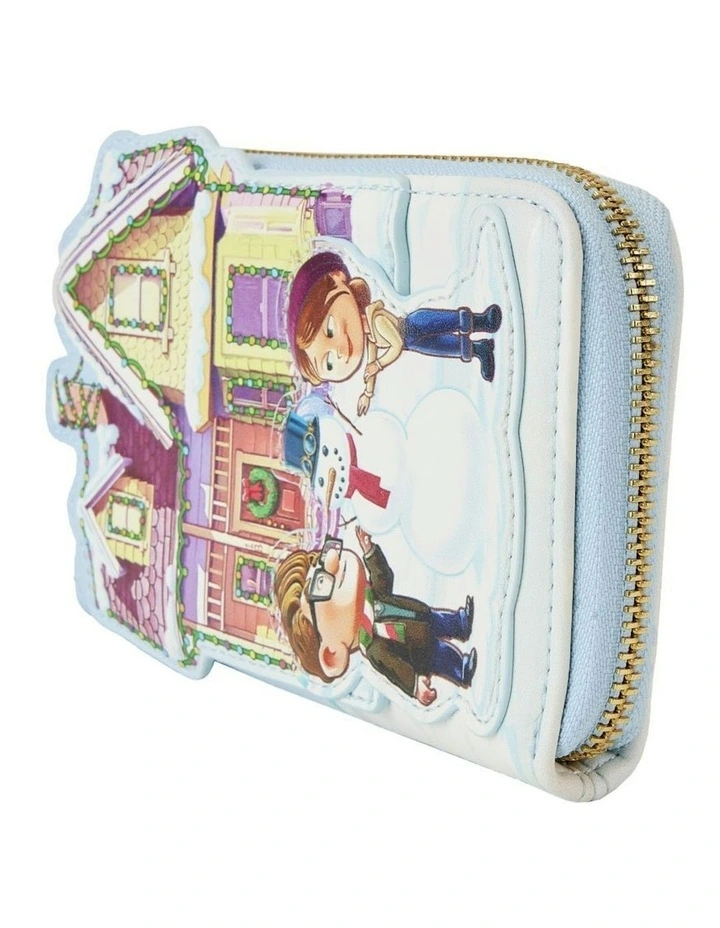 2009 Leather House Christmas Zip Around Wallet 6x4 in Multi image 2