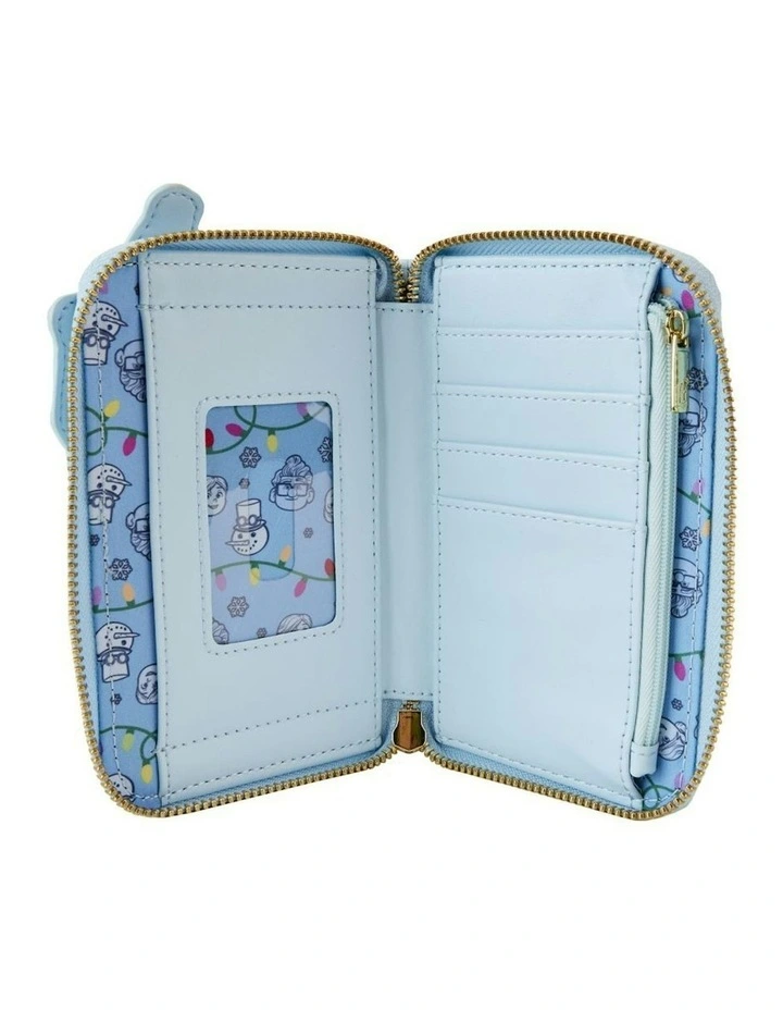2009 Leather House Christmas Zip Around Wallet 6x4 in Multi image 4