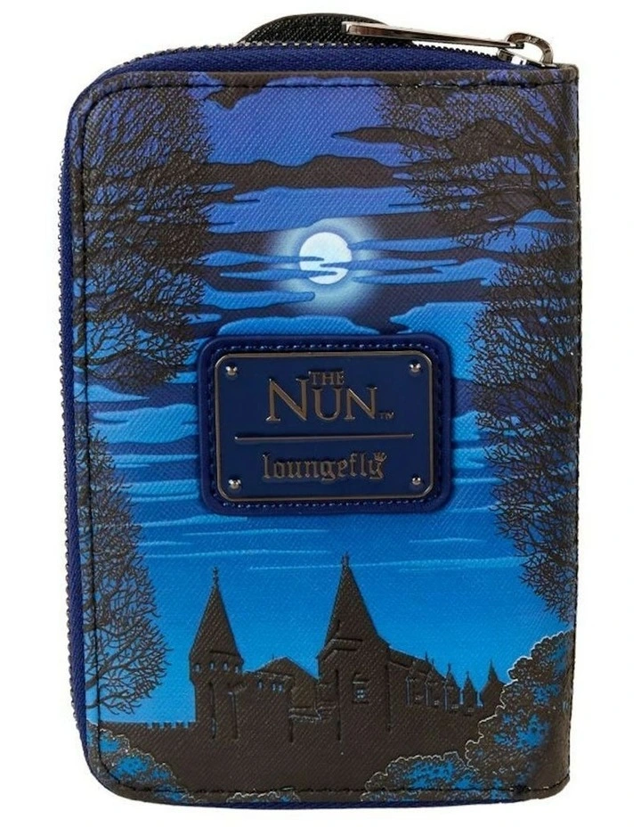 The Nun Cosplay Glow Zip Around Wallet in Black image 3