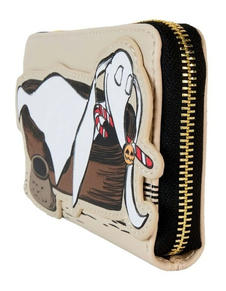 The Nightmare Before Christmas Scientific Book Zip Closure Wallet in Beige image 2