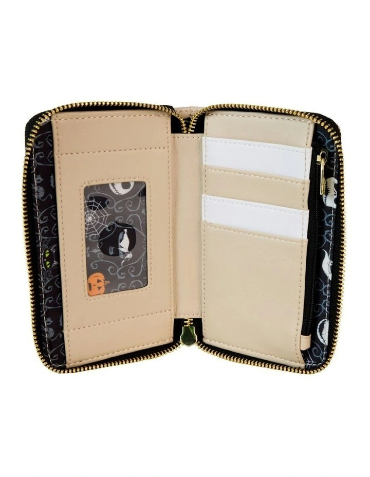 The Nightmare Before Christmas Scientific Book Zip Closure Wallet in Beige image 4