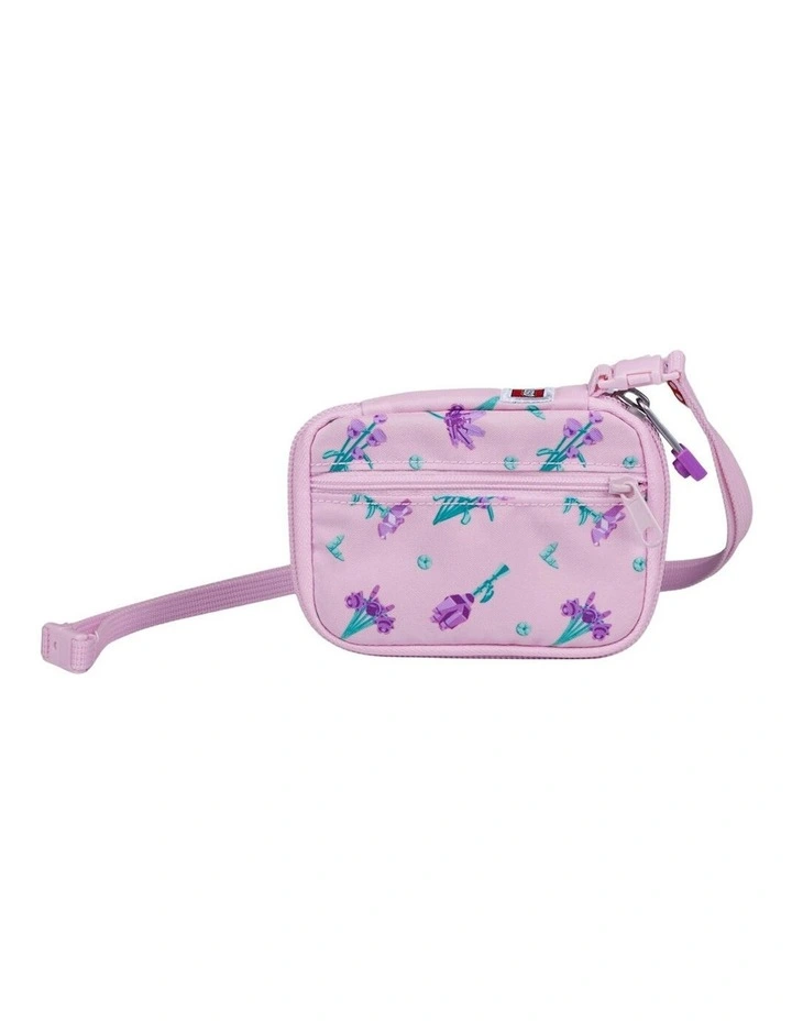Card Wallet Coin/Money Holder Flowers 8x11.5cm in Pink image 2