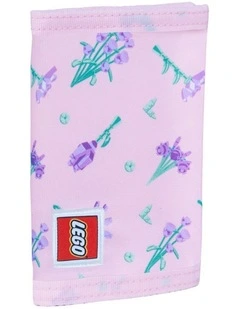 Tri-Fold Wallet Money Holder Flowers 13x25.5cm in Pink