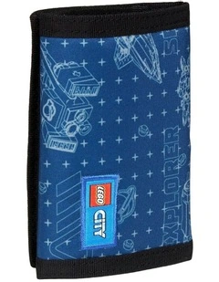 City Space Explorer Tri-Fold Wallet 13x25.5cm in Blue